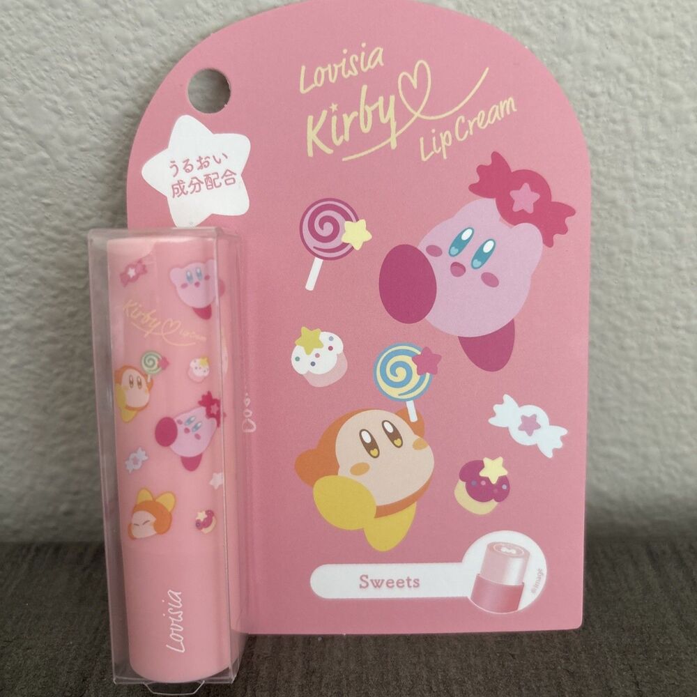 Hoshi no Kirby Lovisia Lip Balm Chap Stick Sweets Scent Star Kirby Waddle Dee